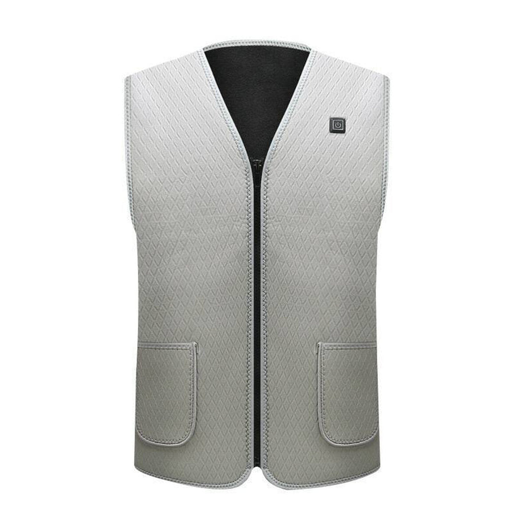 Electric Vest Heated Cloth Jacket USB Warm Up Heating Pad Body Warmer Women Mens Image 4
