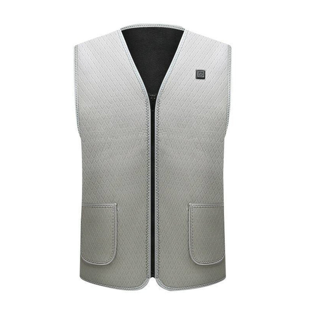 Electric Vest Heated Cloth Jacket USB Warm Up Heating Pad Body Warmer Women Mens Image 1