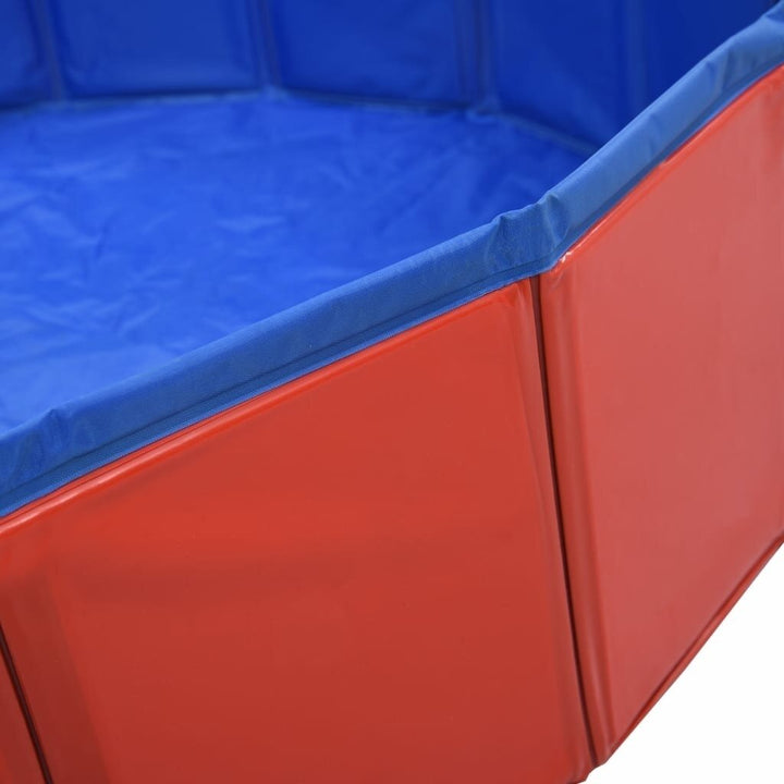 Foldable Dog Swimming Pool Red 120x30 cm PVC Puppy Bath Collapsible Bathing for Cats Playing Kids Bathtub Pet Supplies Image 6