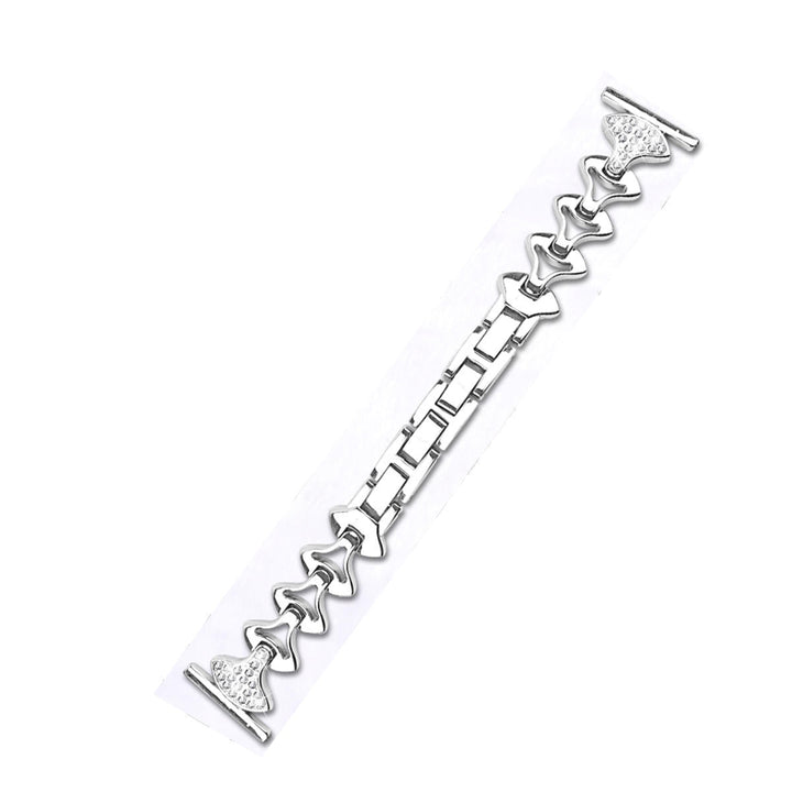 Fashionable Replacement Stainless Steel Crystal Chain Watch Band for Fitbit Smart Watch Image 6