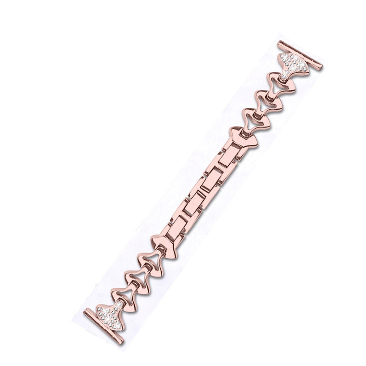 Fashionable Replacement Stainless Steel Crystal Chain Watch Band for Fitbit Smart Watch Image 7