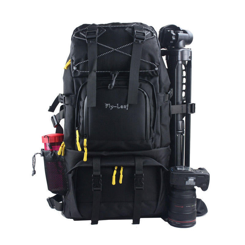 Flying Leaf FL-303D Shockproof Water-resistant Camera Bag Backpack for Canon for Nikon DLSR Camera Tripod Lens Flash Image 2