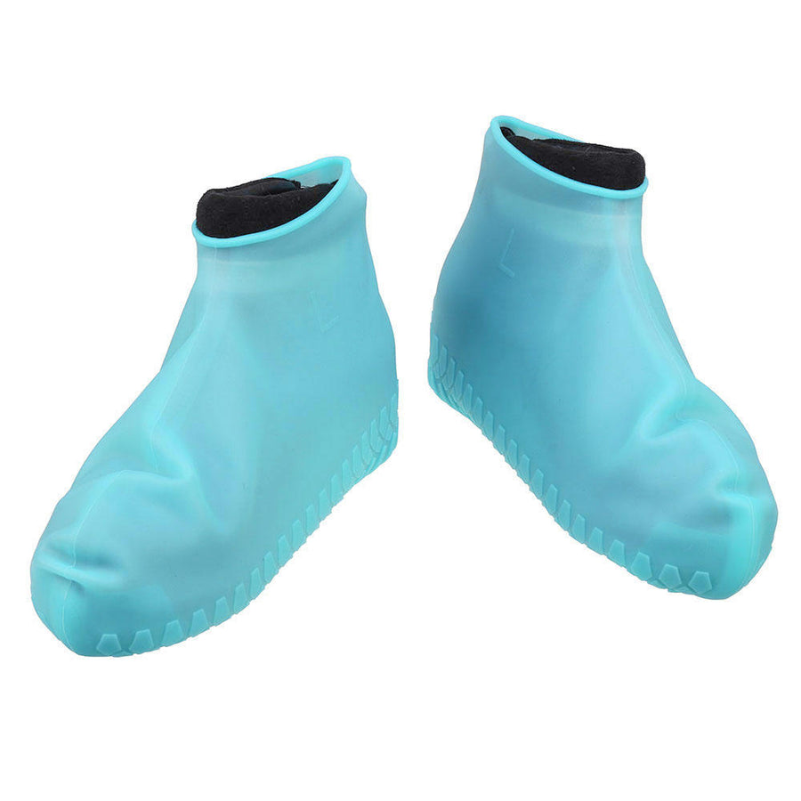 Fluorescence Night Vision Reusable Shoe Covers Dustproof Rain Cover Winter Step In Shoe Waterproof Silicone 25-45 Yard Image 1