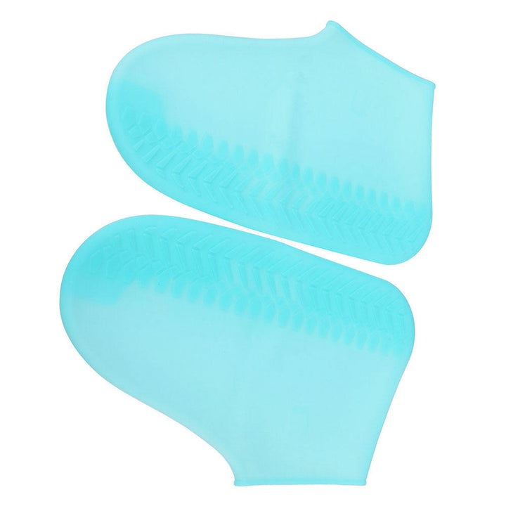 Fluorescence Night Vision Reusable Shoe Covers Dustproof Rain Cover Winter Step In Shoe Waterproof Silicone 25-45 Yard Image 4