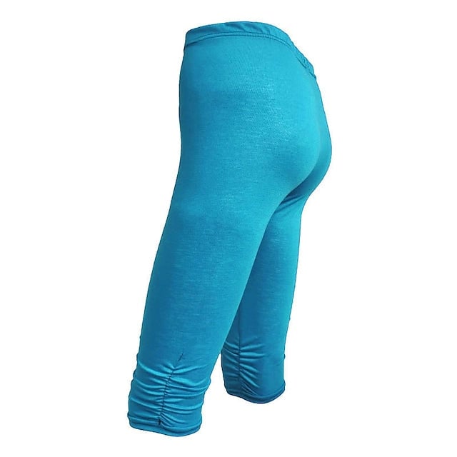 Fashion Calf-Length Stretchy Tummy Control Butt Womens Capri Pants Image 4