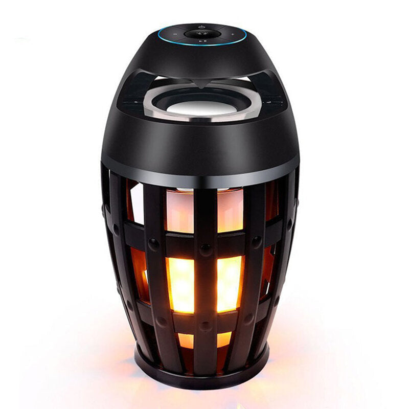 Flame bluetooth Speakers Torch Atmosphere Speaker Wireless Portable Outdoor Speaker with LED Flickers Lights Image 1