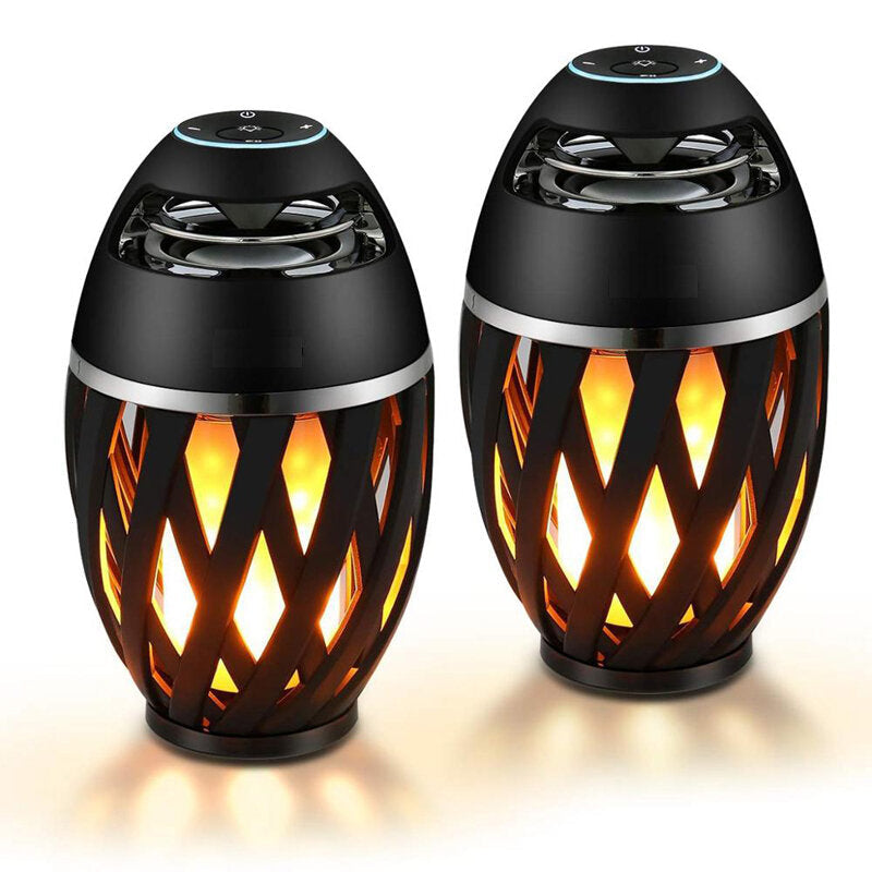 Flame bluetooth Speakers Torch Atmosphere Speaker Wireless Portable Outdoor Speaker with LED Flickers Lights Image 1