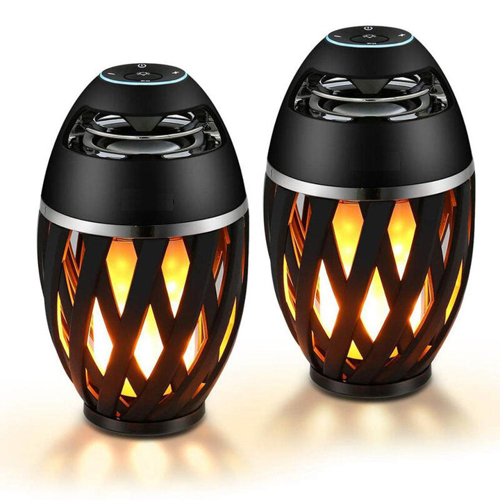 Flame bluetooth Speakers Torch Atmosphere Speaker Wireless Portable Outdoor Speaker with LED Flickers Lights Image 8
