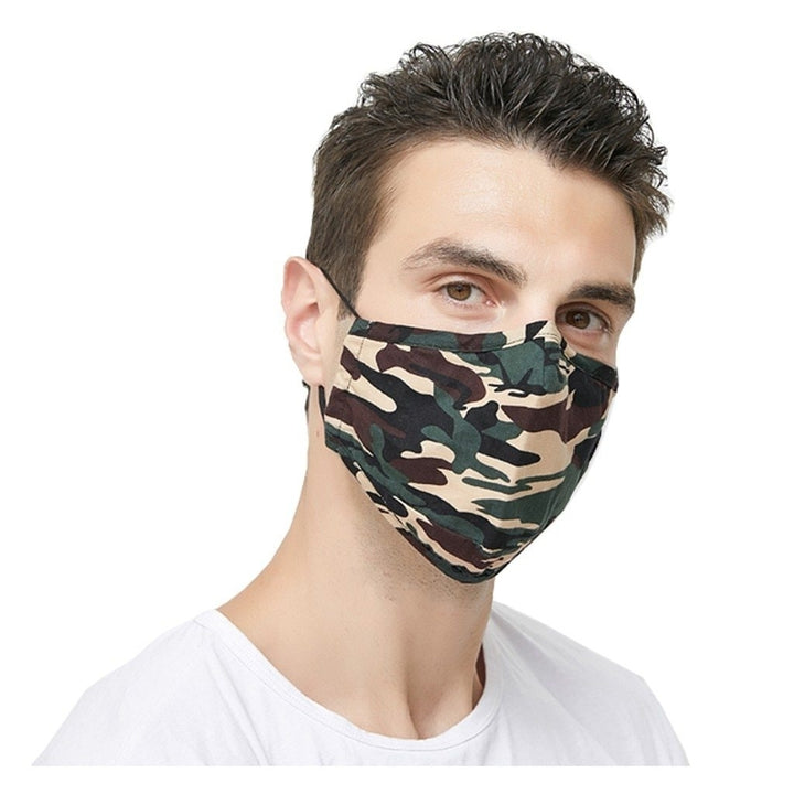 Face Mask Reusable Washable Breathable Dust Mouth Cover Camouflage Image 4