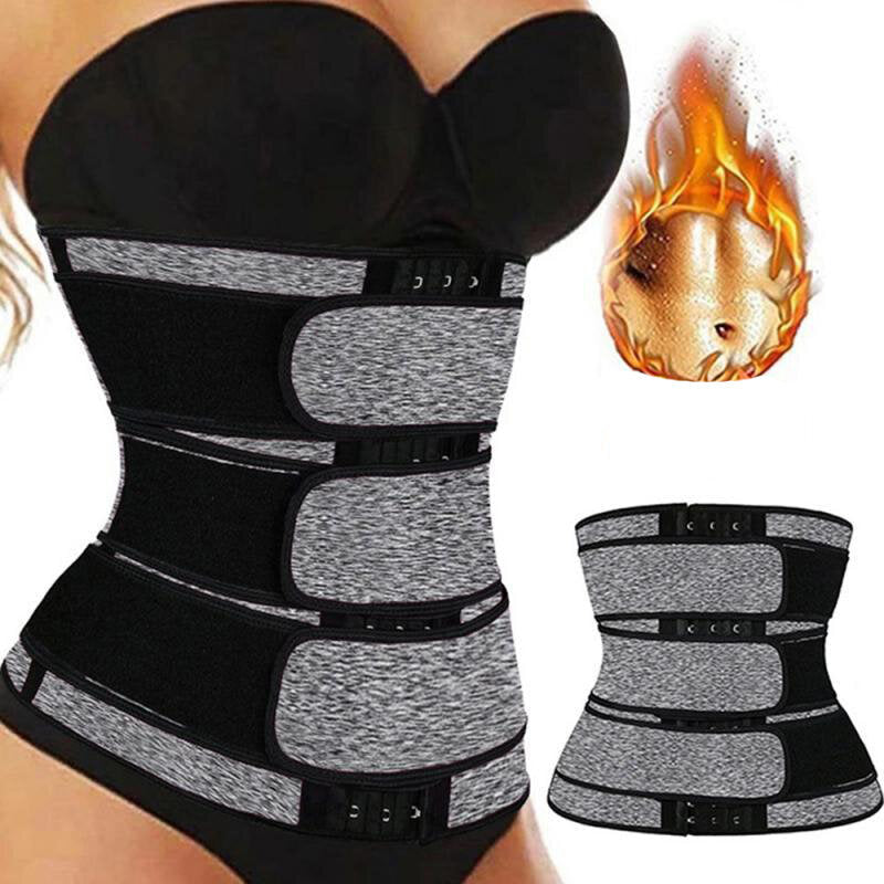 Fitness Waist Belt Shaperwear Bodysuits Corset Sport Tummy Control Strap Slimming Sweat Fat Burning Belt Image 2