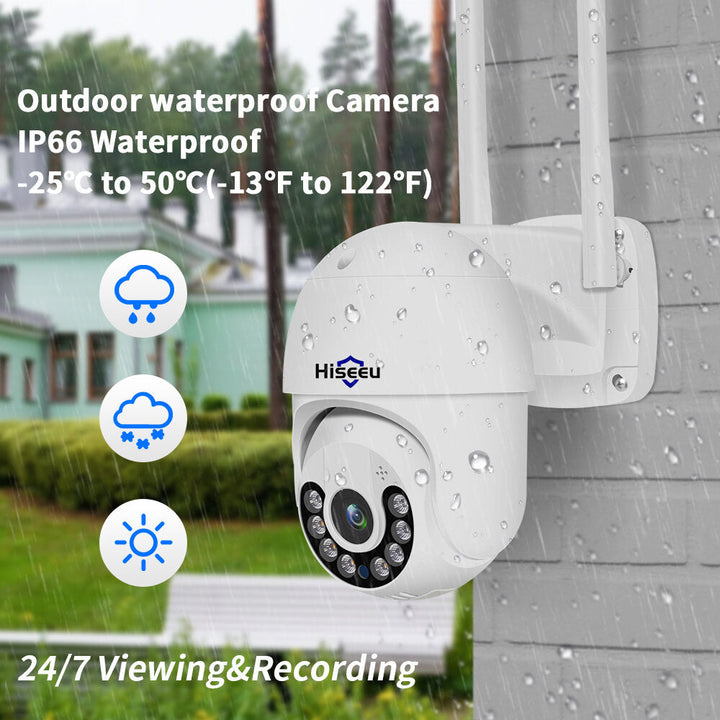 HD 3MP 5x Zoom WIFI IP Camera Outdoor Full Color Night Vision PTZ IP66 Waterproof Security 2MP Speed Camera Image 4