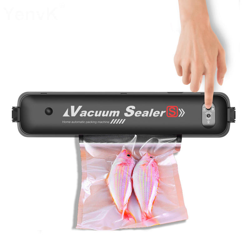 Food Vacuum Packaging Machine Household Automatic Vacuum Sealer Portable Kitchen Food Preservation Machine Image 1