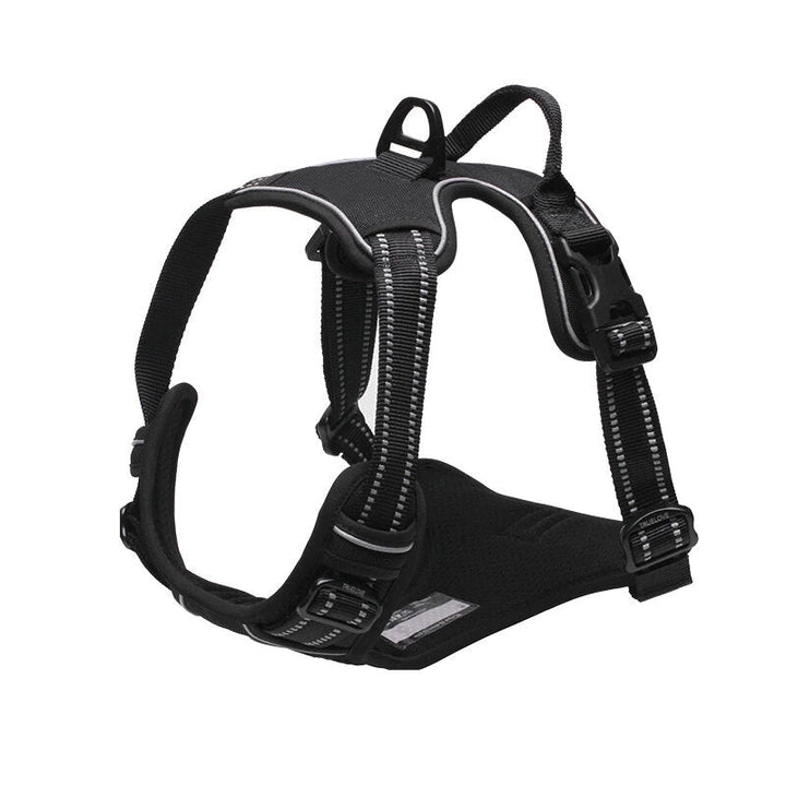 Front Clip Explosion-proof Rushing XS/S/M/L/XL Pet Dog Reflective Harness Oxford Padded Soft Vest Chest strap Back Image 3