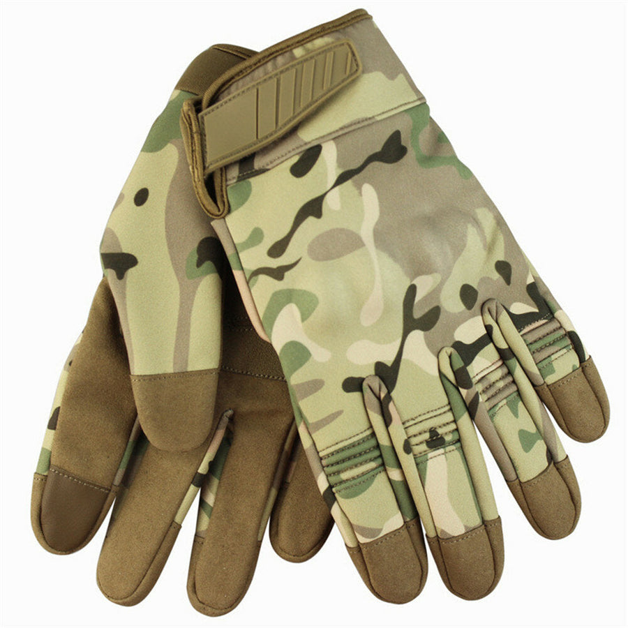 Full Finger Tactical Gloves Outdoor Training Military Protective Camouflage Gloves Camping Hunting Image 1