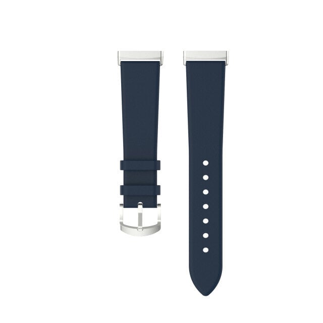 Genuine Leather Pure Color Watch Band Replacement Watch Strap for Fitbit Versa 3 Sense Watch Image 12