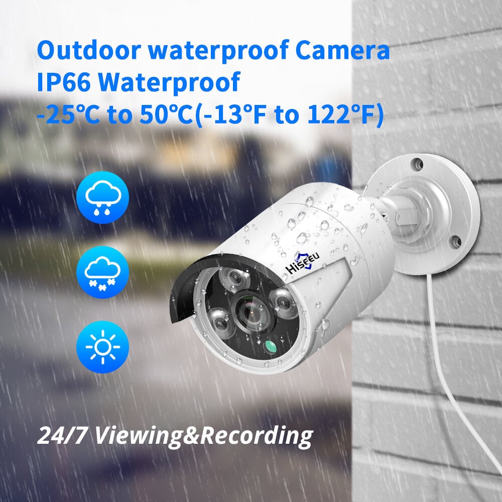 HB615 H.265 5MP Security IP Camera POE ONVIF Outdoor Waterproof IP66 CCTV P2P Video Camera Image 6