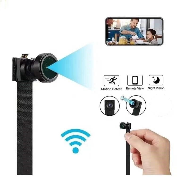 HD 1080P USB Mini Wifi Camera V380 Flexible 360 Night Vision Motion Sensor Detection Loop Video for Home Office Image 1