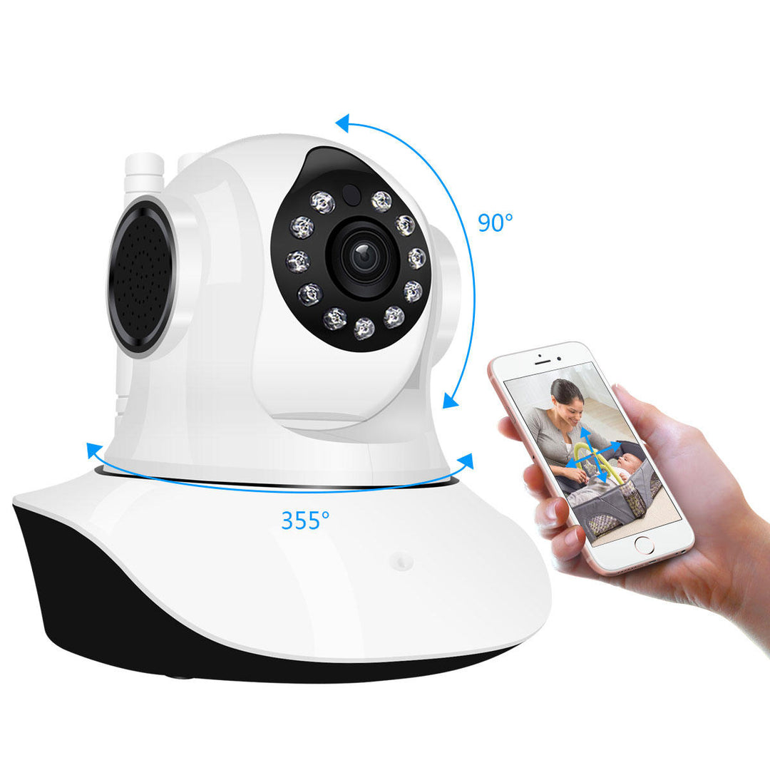 HD 1080P WIFI IP Camera 11 LED PT 360 Built-in Antenna IP Camera Moving Detection Two-way Audio Baby Monitors Image 6