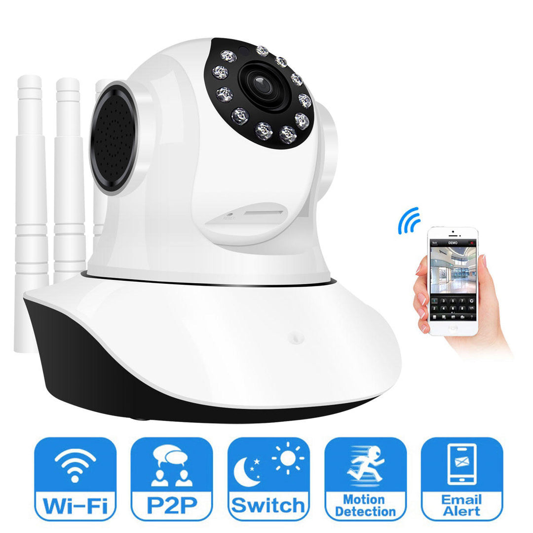 HD 1080P WIFI IP Camera 11 LED PT 360 Built-in Antenna IP Camera Moving Detection Two-way Audio Baby Monitors Image 8