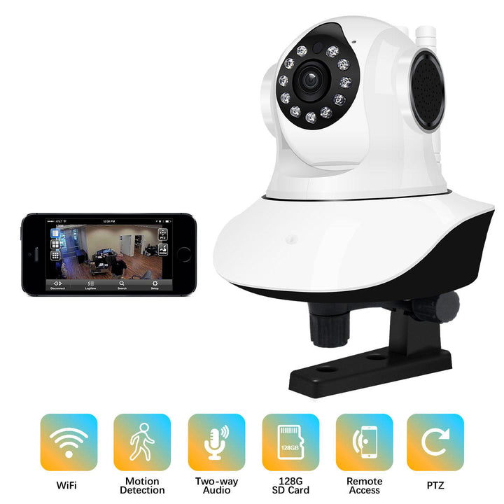 HD 1080P WIFI IP Camera 11 LED PT 360 Built-in Antenna IP Camera Moving Detection Two-way Audio Baby Monitors Image 9
