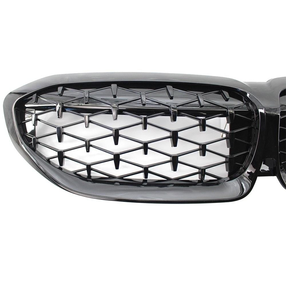 Glossy Black Grill Front Kidney Grille Replacement for BMW 3 Series G20 Racing 2019 2020 Image 2