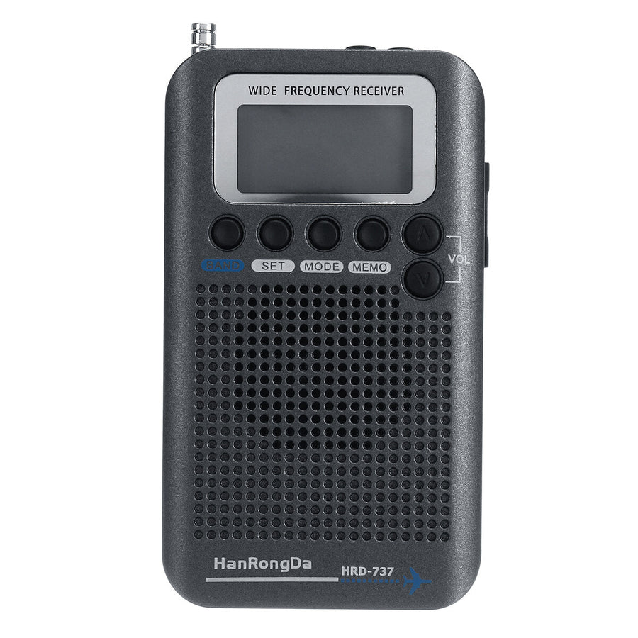 Full Bands Portable Digital AIR FM AM CB SW VHF Radio LCD Stereo Mini Receiver Speaker Image 1