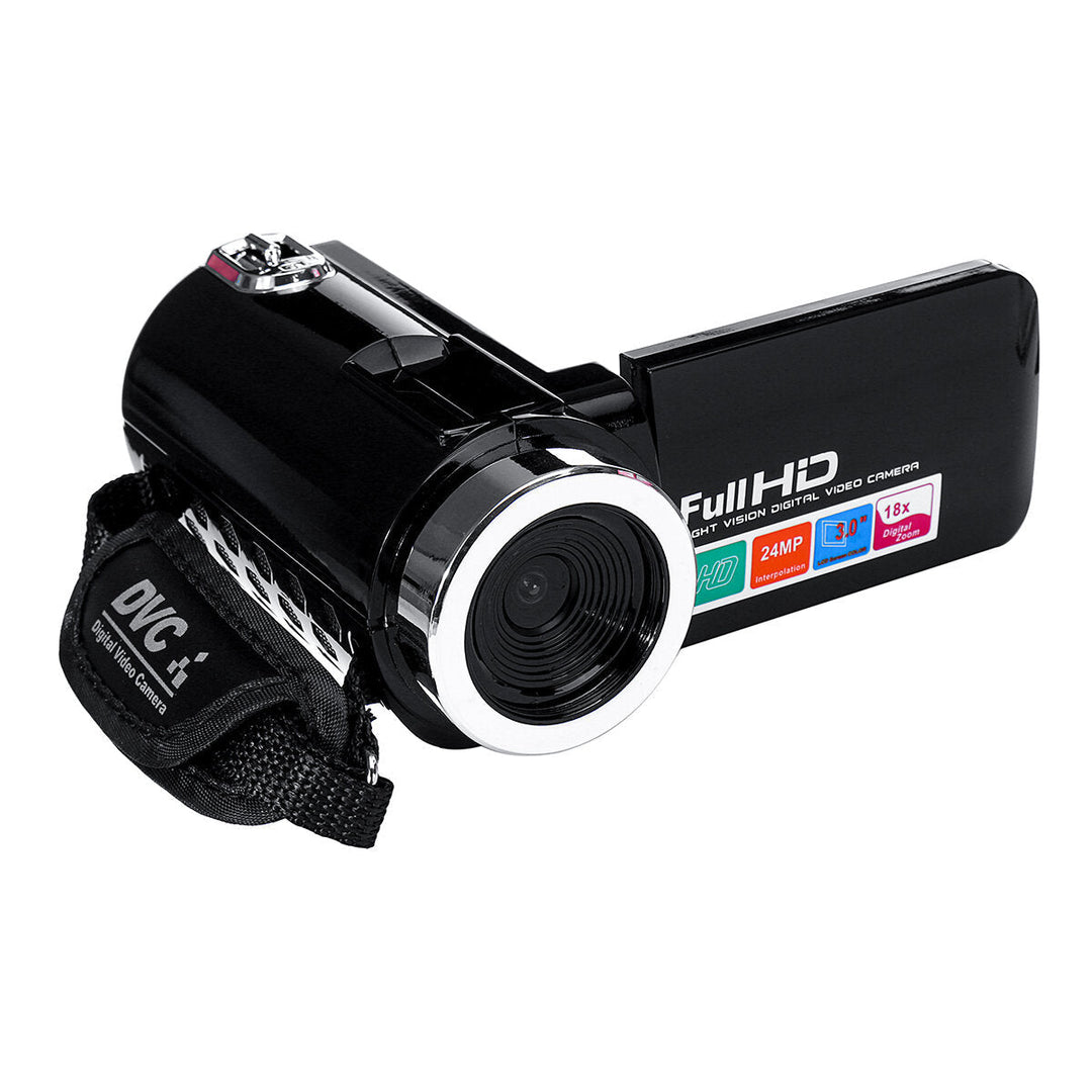 Full HD 1080P 24MP 18X Zoom 3 Inch LCD Digital Camcorder Video 4K DV Camera 5.0MP CMOS Sensor for YouTube Vlogging Image 1
