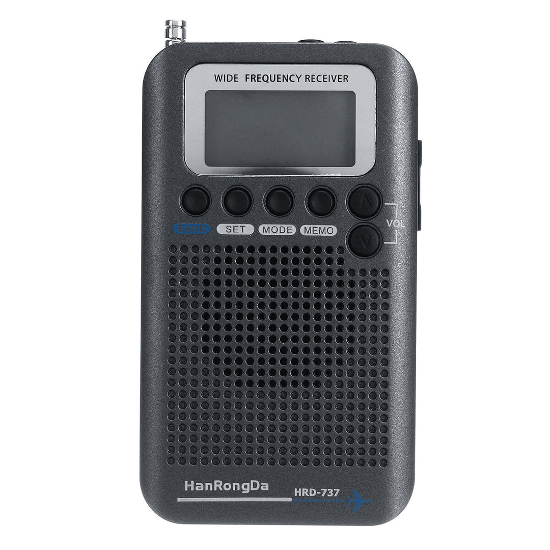 Full Bands Portable Digital AIR FM AM CB SW VHF Radio LCD Stereo Mini Receiver Speaker Image 12