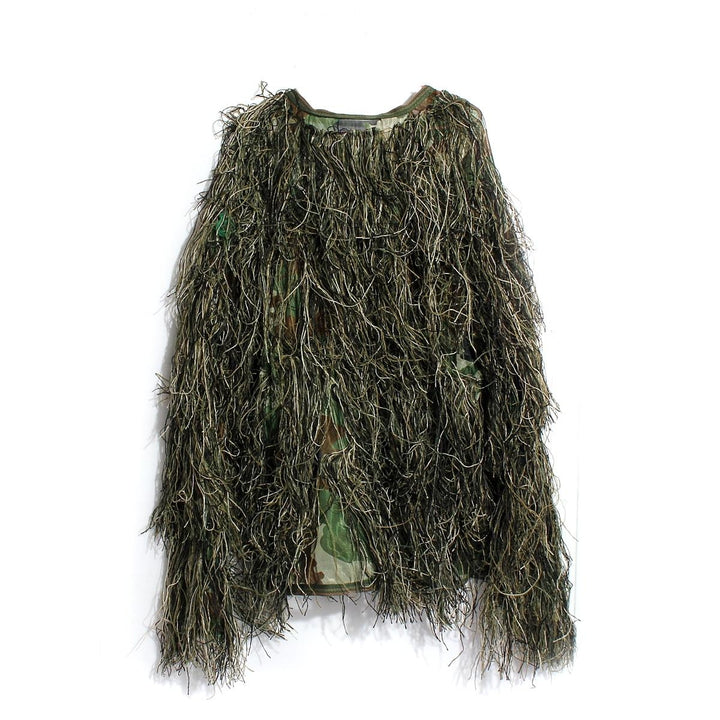 Ghillie Suit Camo 3D Woodland Camouflage Forest Hunting Hide Camping Clothing 5Pcs Bag Image 3
