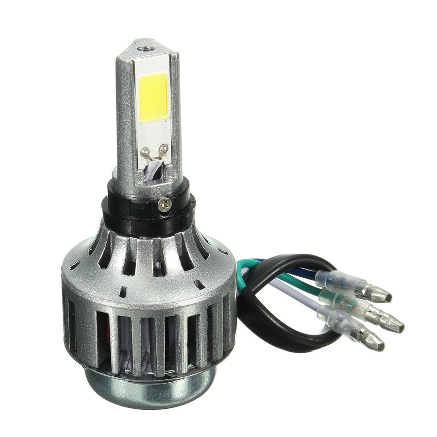 H4 32W 3000lm 6000K Hi/Lo Lamp COB Motorcycle LED Headlight Bulb Image 1