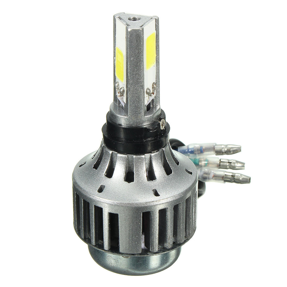 H4 32W 3000lm 6000K Hi/Lo Lamp COB Motorcycle LED Headlight Bulb Image 2