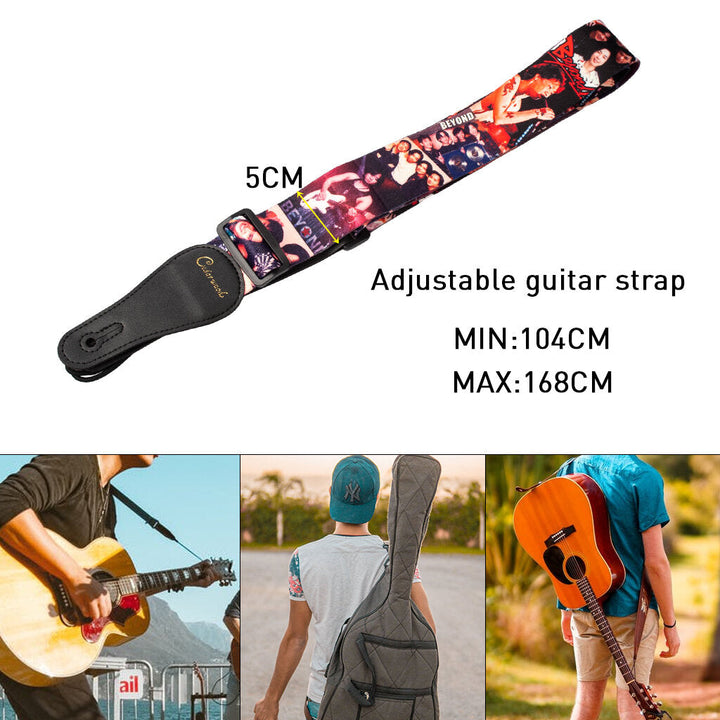 Guitar Strap Adjustable Guitar Strap Shoulder Belt For Acoustic Electric Guitar Bass Soft Nylon Webbing Belt Beyond Image 7