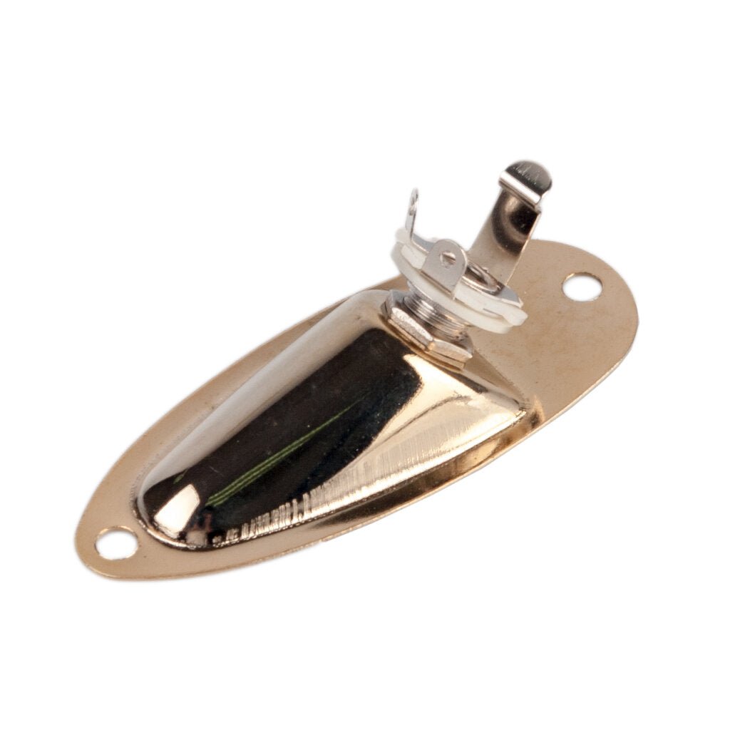 Guitar Jack Boat Style Pickup Output Jack Plate Socket Accessories Electric Guitar Part Gold DTTT Image 4