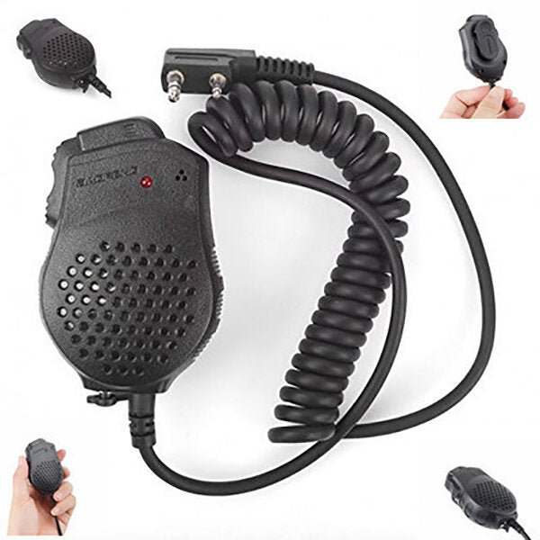 Handheld Microphone Speaker Double PTT Speaker Radio Walkie Talkie Accessories Image 2