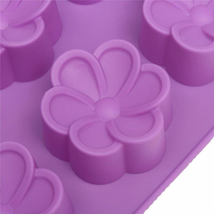 Homemade Flower Wedding Silicone Chocolate Cake Mold Cookie Gifts Soap Candy Mould Baking Mold Kitchen Tool DIY Image 2