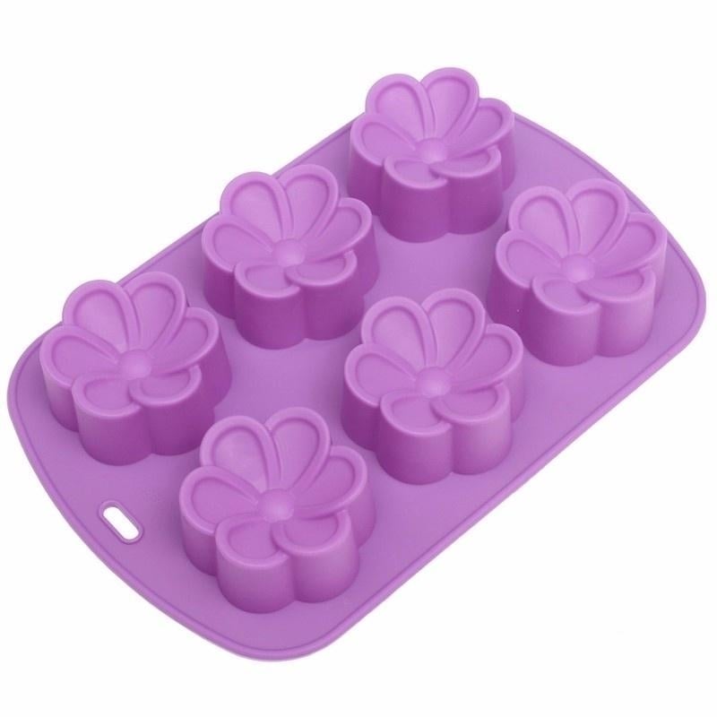 Homemade Flower Wedding Silicone Chocolate Cake Mold Cookie Gifts Soap Candy Mould Baking Mold Kitchen Tool DIY Image 4