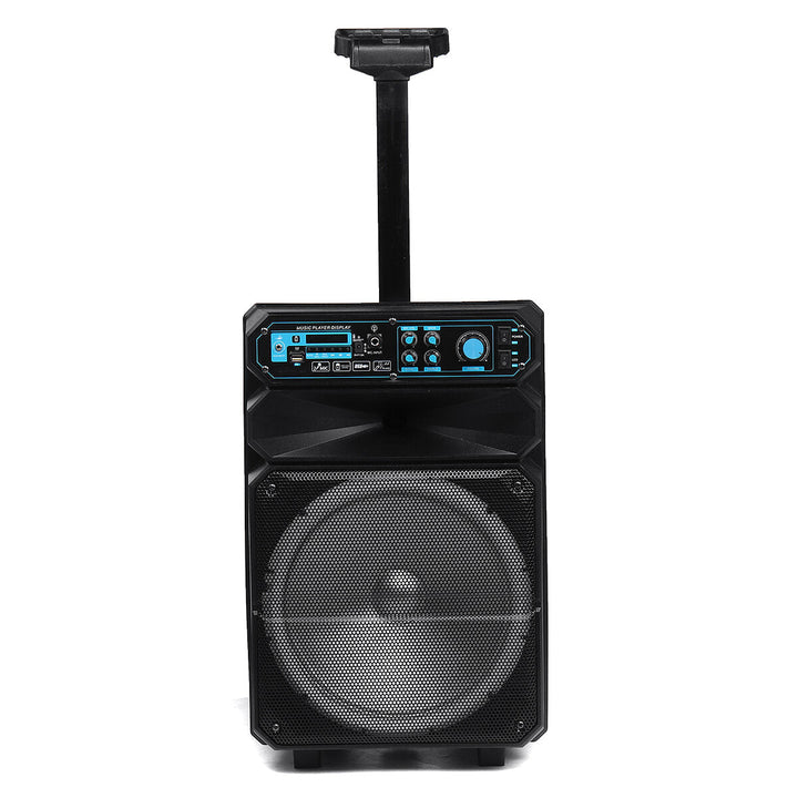 High Power bluetooth Sound Square Loud Speaker 12 inch 50W Outdoor Singing Subwoofer with HD Mic Image 9