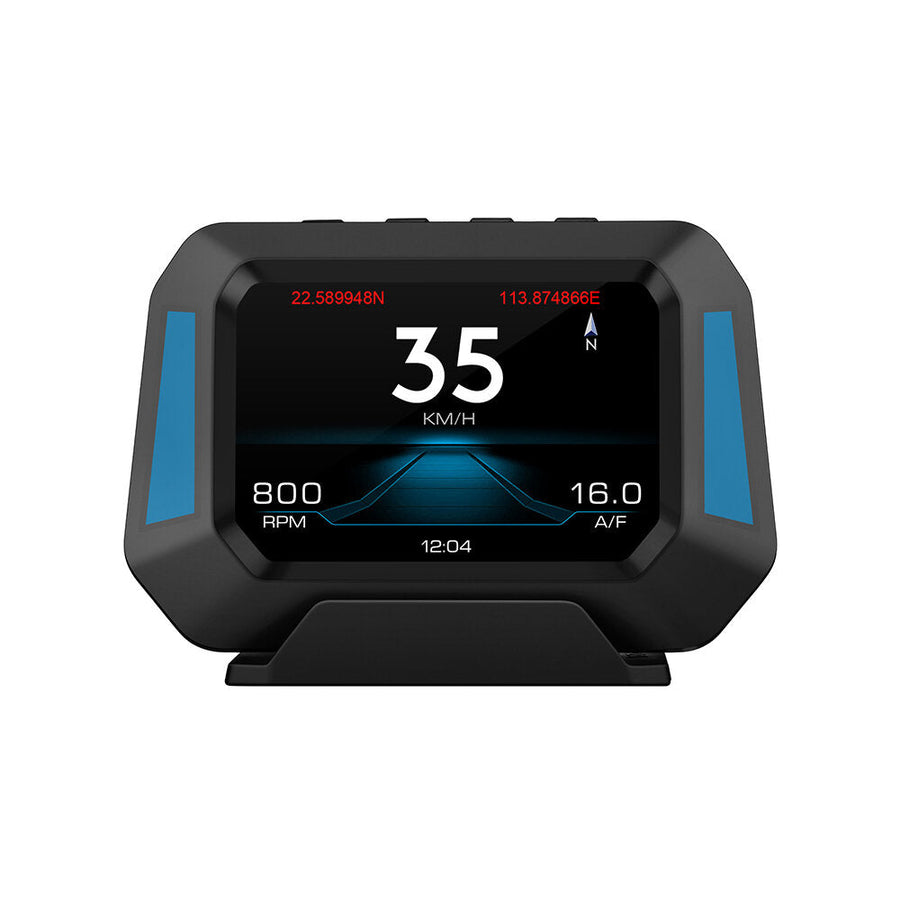 Head Up Display OBD 3.5inch Car Overspeed Warning Inclinometer Auto Electronic Voltage Alarm Image 1
