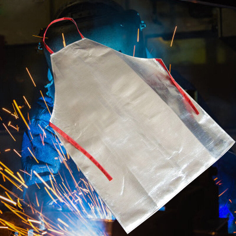 Heat Resistant Work Apron 1000 Aluminum Fabric Safety Apron High Temperature Working Thermal Radiation Aluminized Aprons Image 4