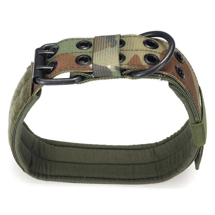 M Tactical Military Adjustable Dog Training Collar Nylon Leash w,Metal Buckle Image 12