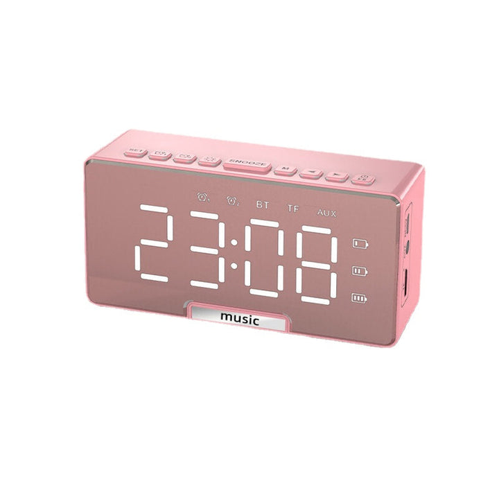 LED Alarm Clock Speaker Luminous Multi-function Retro bluetooth 5.0 Loudspeaker for  Digital Alarm Clock Image 7