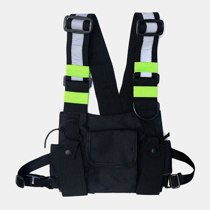 Men Women Oxford Vest Reflective Tactical Chest Bag Crossbody Bag Cool Bag Image 7