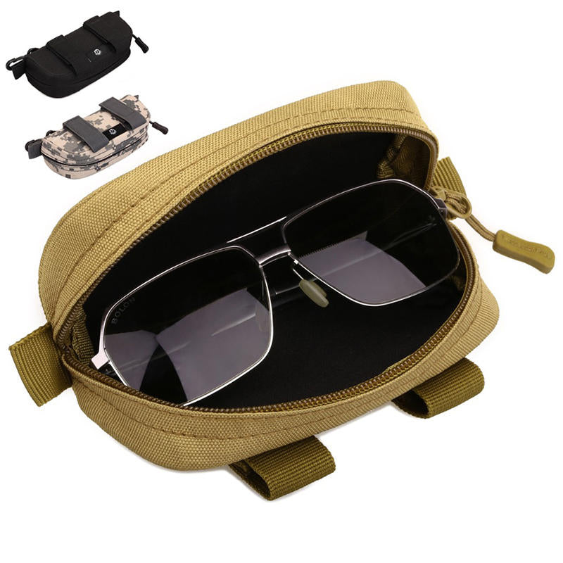 Military Camouflage Glasses Tactical Bag Mini Storage Pouch Nylon Hip Bum Waist Belt Pack Image 1