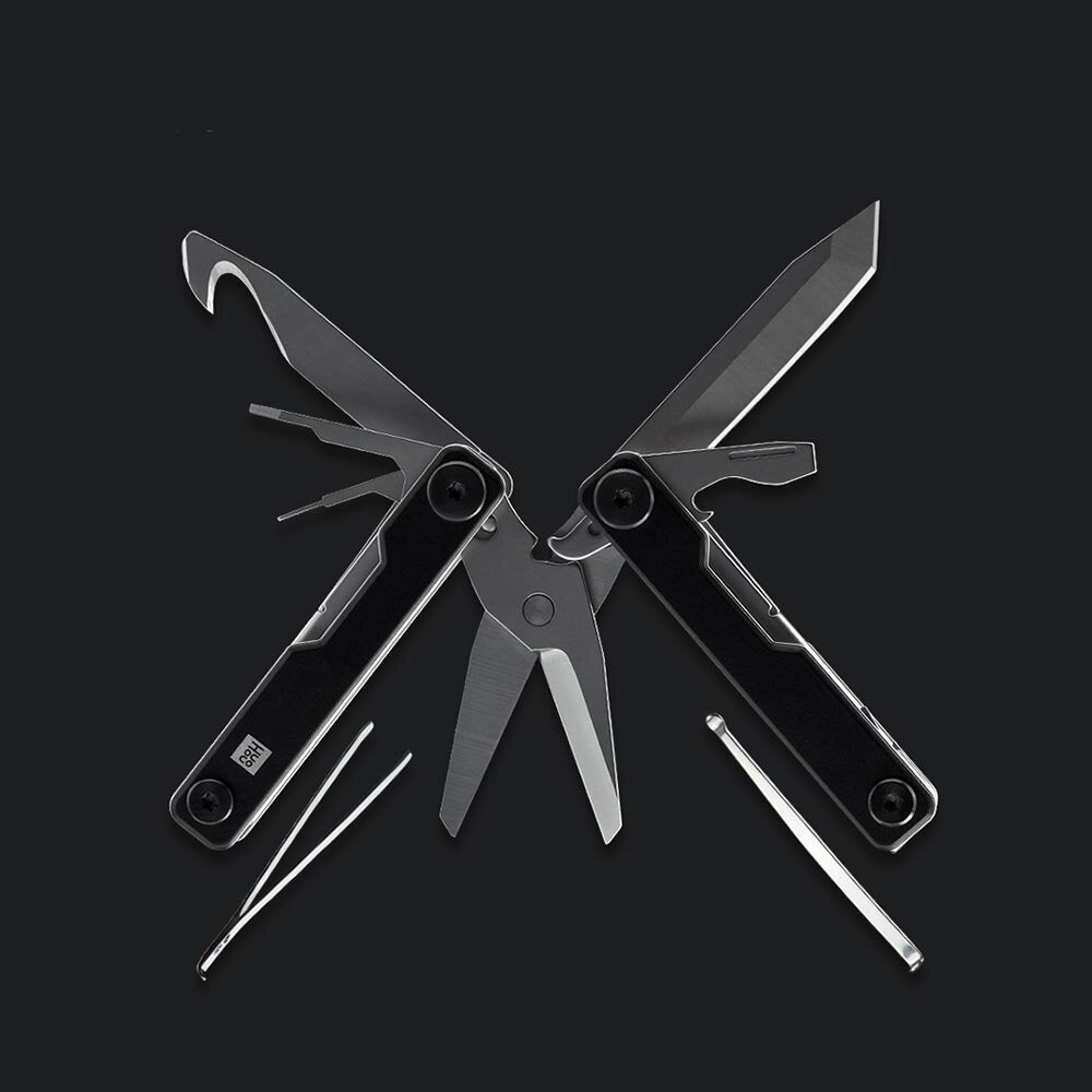 Mini Multi-Function Folding Knife Stainless Steel EDC Tool Tweezers Earpick Image 6