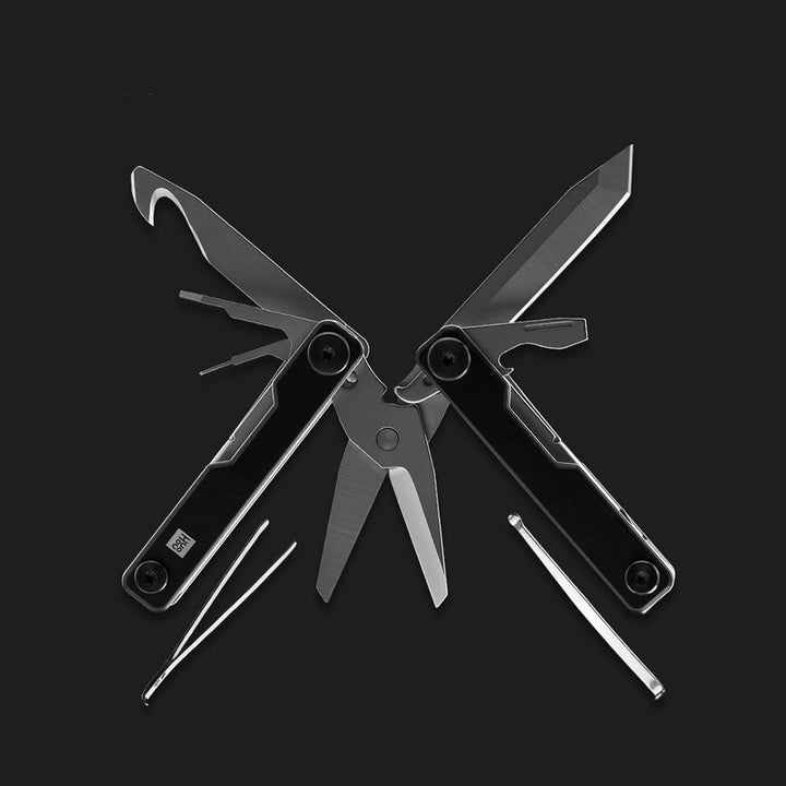 Mini Multi-Function Folding Knife Stainless Steel EDC Tool Tweezers Earpick Image 6