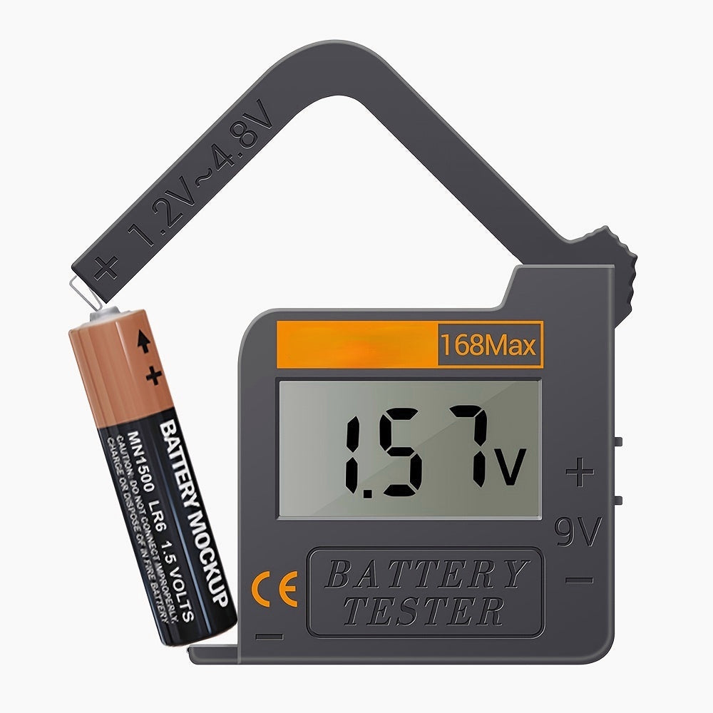 Mini Digital Display Battery Tester Power Detector Measurement Tool Image 3