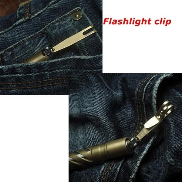 Mini Clip Flashlight Money Cash Holder Key Chain Image 7