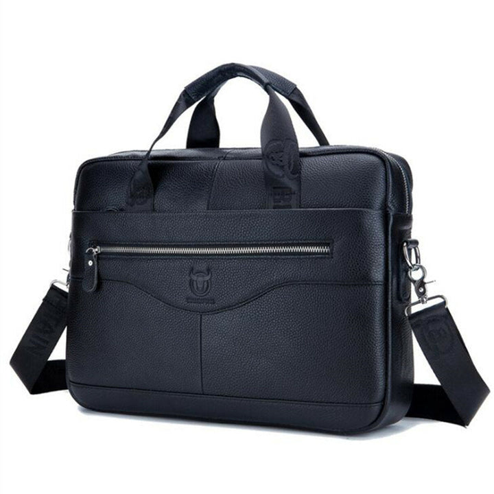 Men Genuine Leather Shoulder Bag Business Travel Crossbody Messenger Handbag Briefcase Image 9