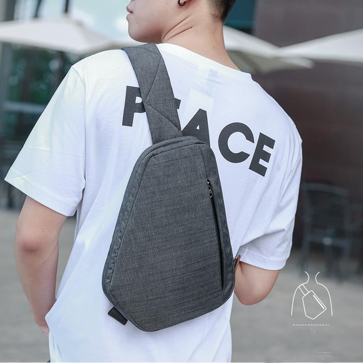 Men Hidden Crossbody Shoulder Geometry Bag Anti Theft Sport Chest Multi-function Backpack Image 2