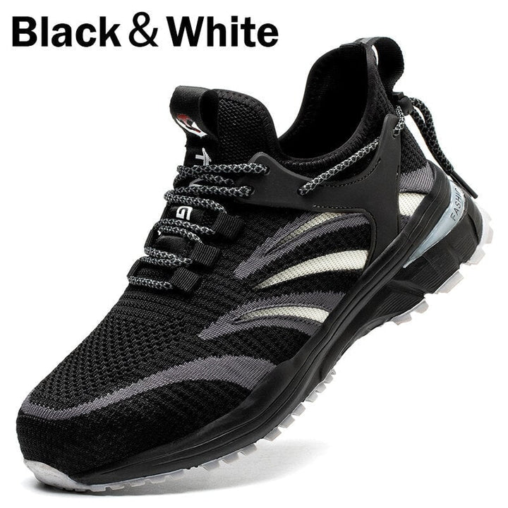 Men Safety Shoes Steel Toe Work Boots Sport Non Slip Hiking Light Sneaker Image 1